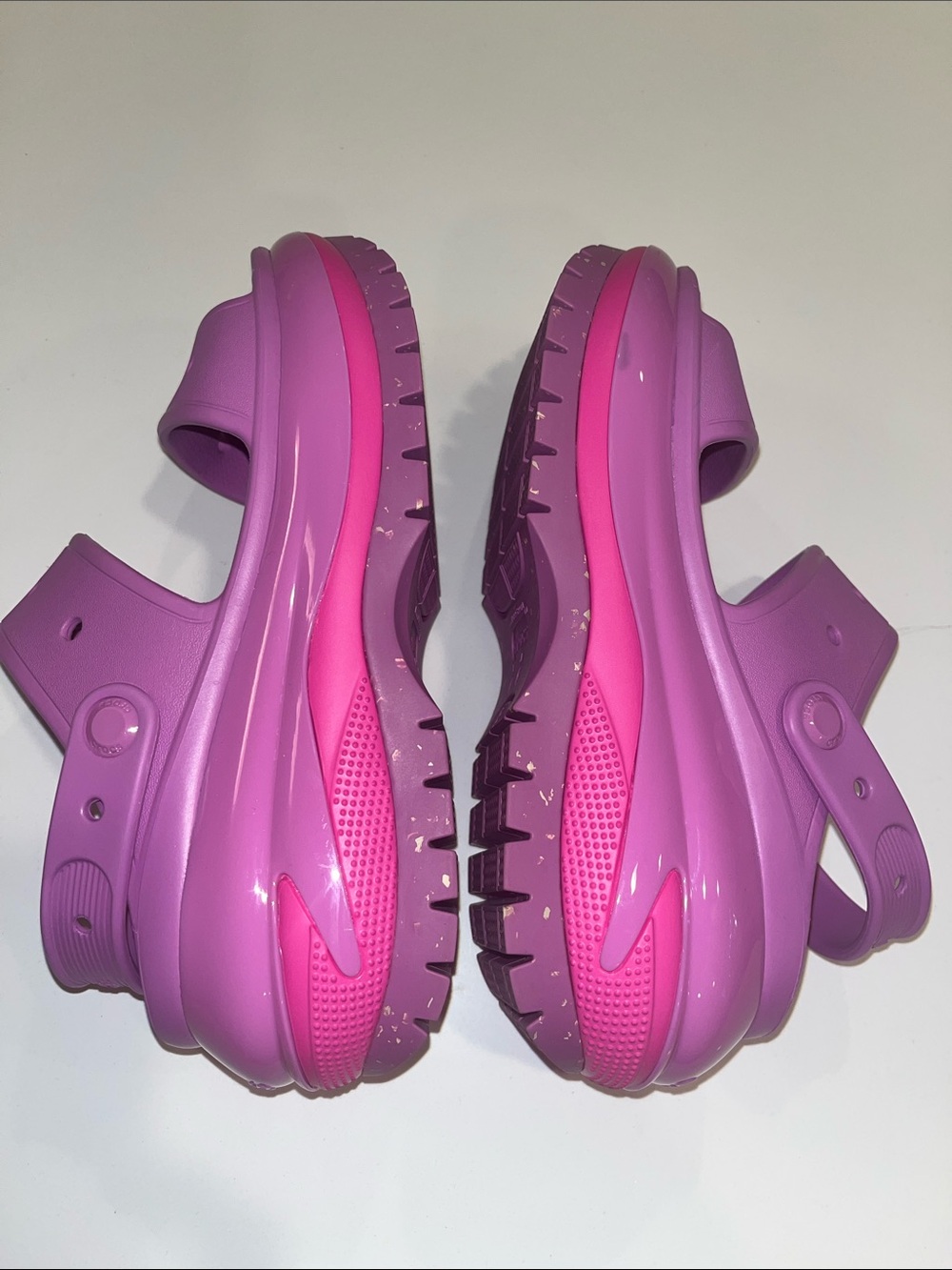 CROCS MEGA CRUSH Chunky Platform Sandal in Purple & Hot Pink. Women’s 8/Men’s 6 - Picture 12 of 16